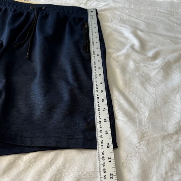 Russell Men's Blue/Black Elastic Waist Athletic Shorts Size Large Training Gym - Picture 12 of 13